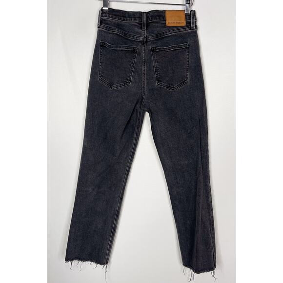 Aritzia Denim Forum 25 Arlo High Rise Straight Leg Jeans Organic Cotton Stretch - Picture 2 of 13